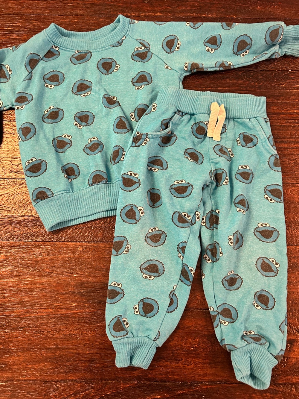 Sesame Street Cookie Monster Matching 2-piece Set - 24 months